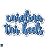 Carolina Tar Heels Script Rugged Sticker